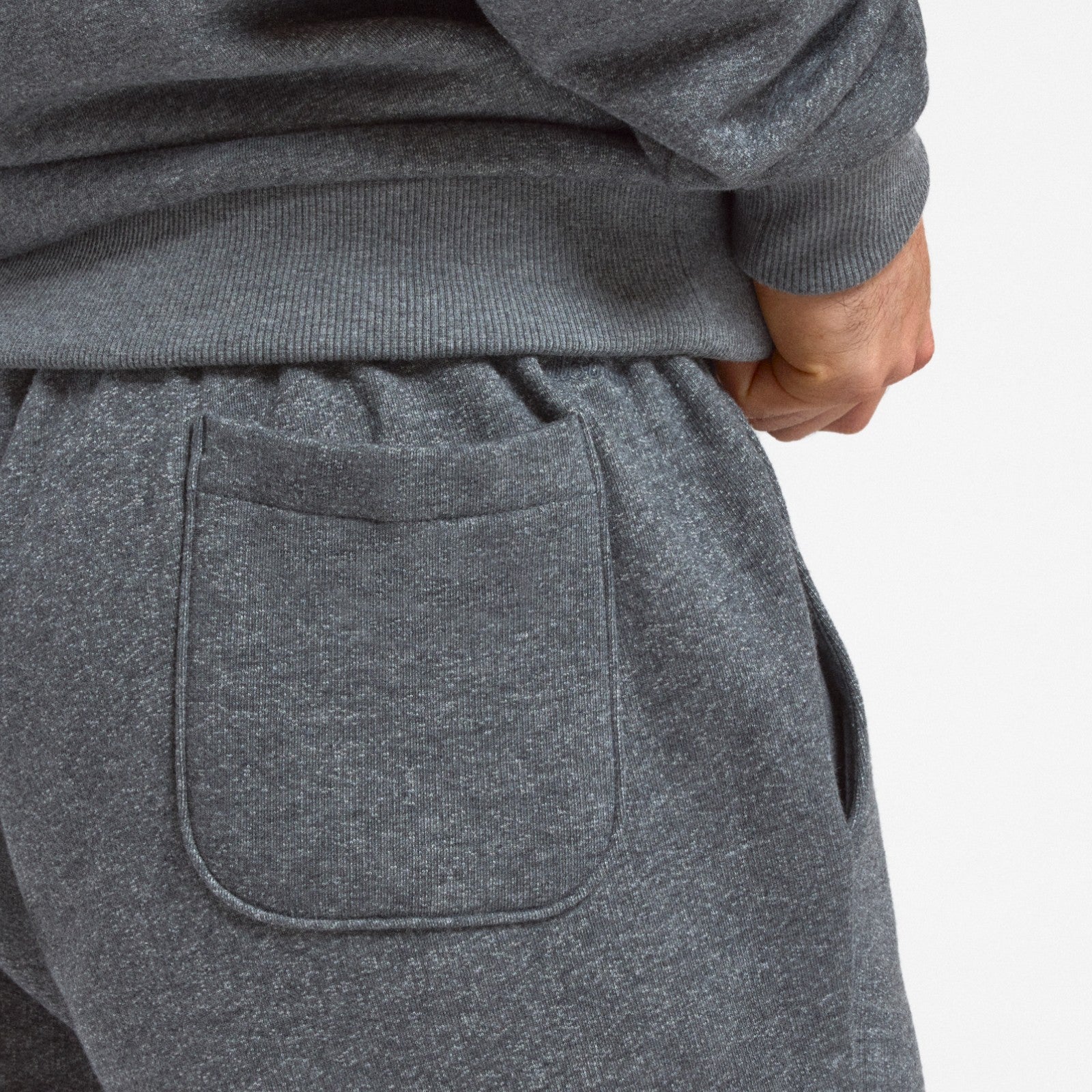 Men's Merino Blend Sweatpant - Natural Grey Heather - Image 3