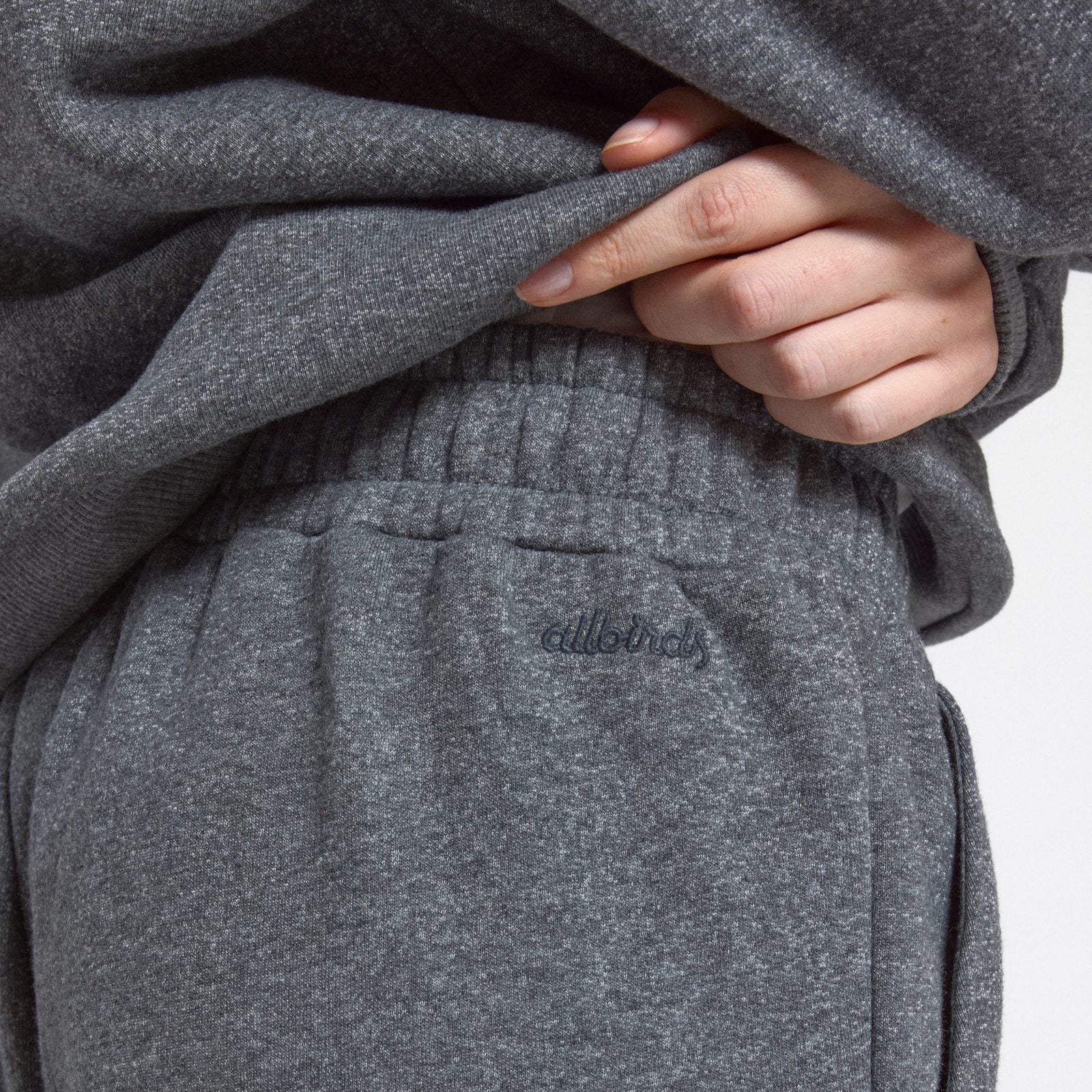 Women's Merino Blend Sweatpant - Natural Grey Heather - Image 3